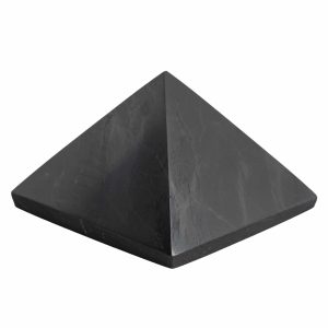 Pyramide de la Pierre Précieuse Shungite Polie - 40 mm