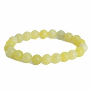 Bracelet Pierre Précieuse Jade Citron - 8 mm