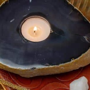Agaat Waxinelichthouder