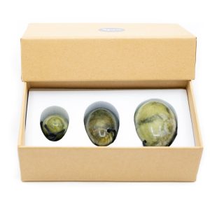Lot de 3 Œufs Yoni Jade Vert