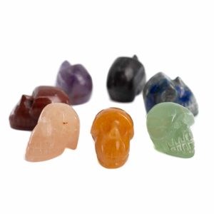 Set de 7 Crânes Chakras en Cristal - (25mm)