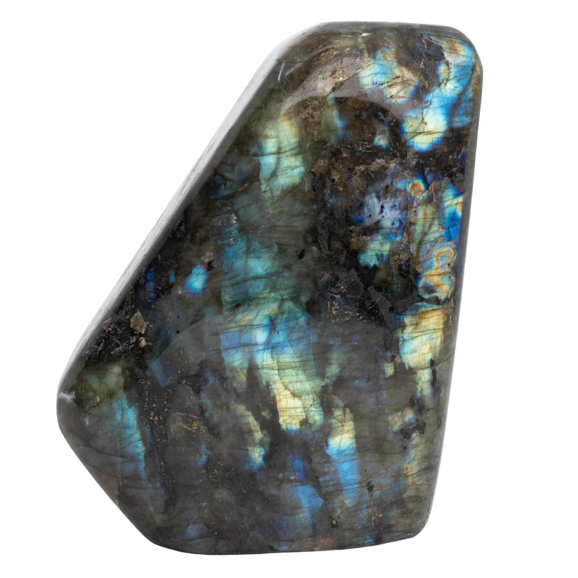 Pierre Précieuse Labradorite Semi-Polie Qualité AA (400 - 1000 grammes)