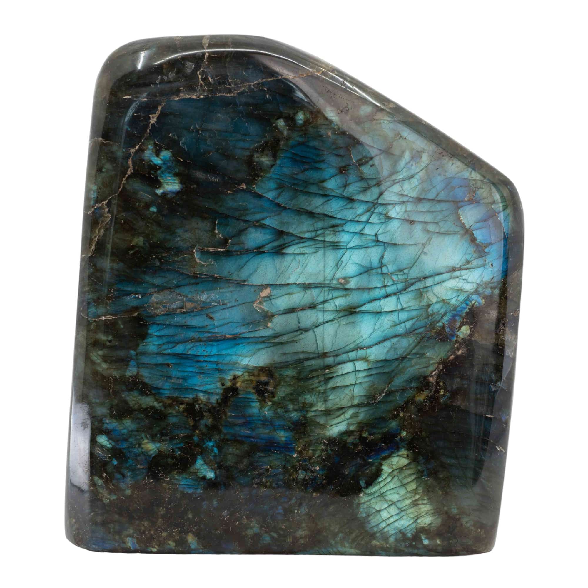 Pierre Précieuse Labradorite Semi-Polie Qualité AA - Large (2,2 kg)