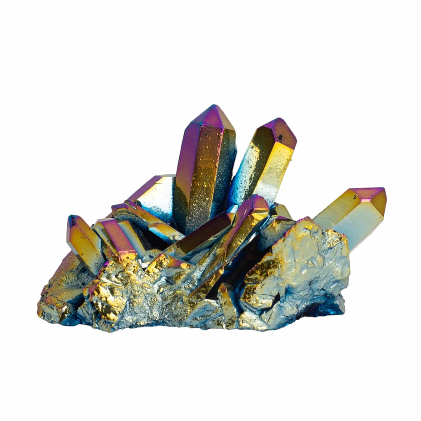Amas Quartz Angel Aura Brut Titane (30-60 mm)
