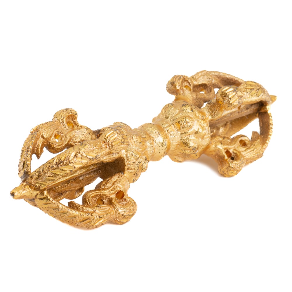 Dorjé (Vajra) Bronze - Doré - 11 cm