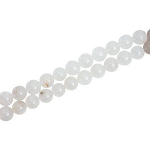 Perles de la Pierre Précieuse Jade Blanc (10 mm)