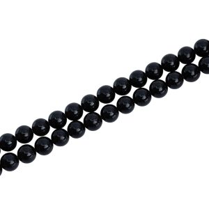 Perles de la Pierre Précieuse Tourmaline Noire (8 mm)