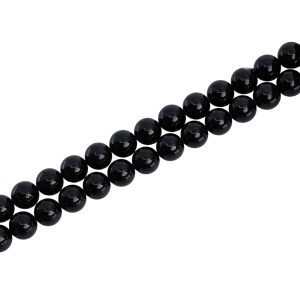 Perles de la Pierre Précieuse Tourmaline Noire (10 mm)