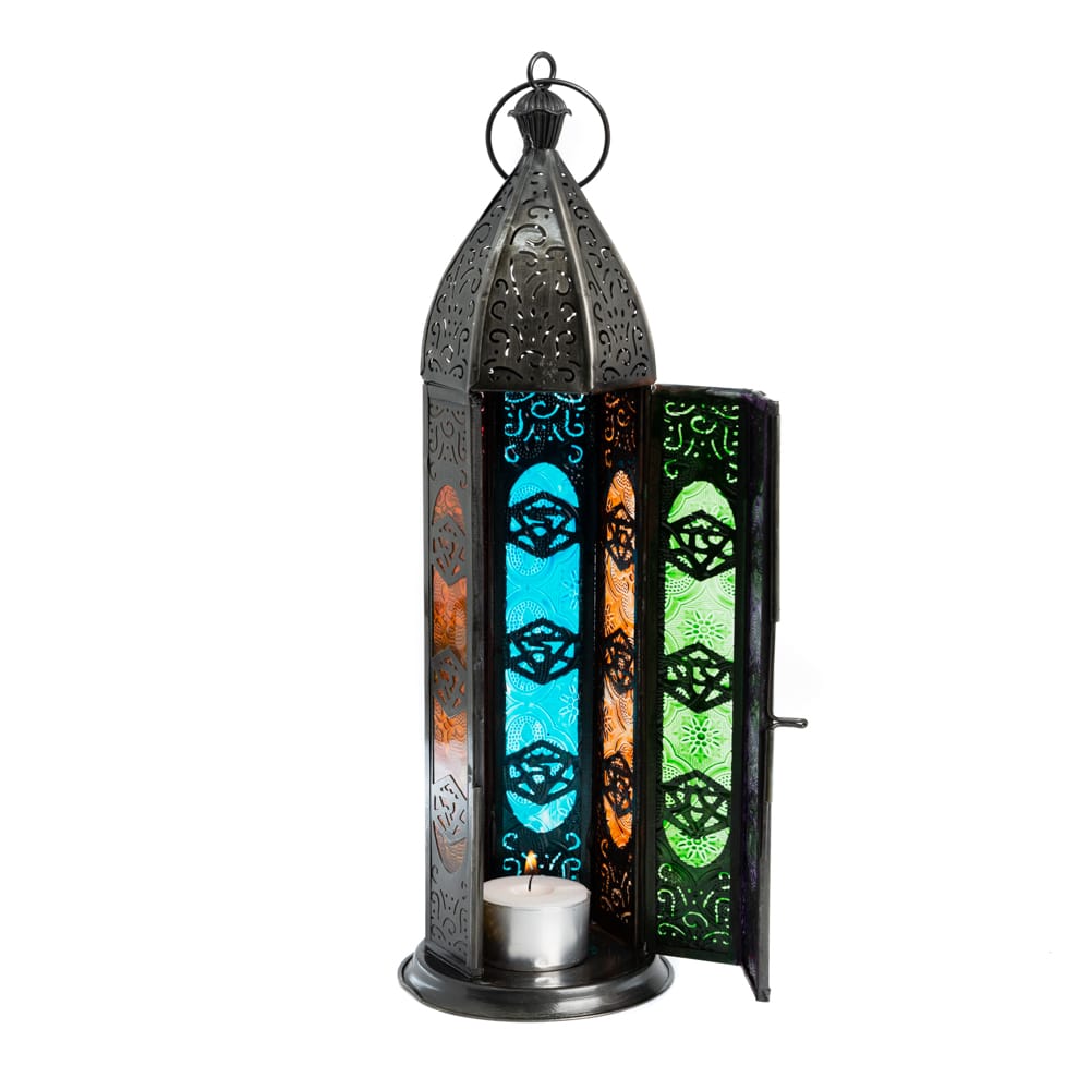 Lanterne Orientale Sept Chakras - Lumière d’Ambiance (30 cm)