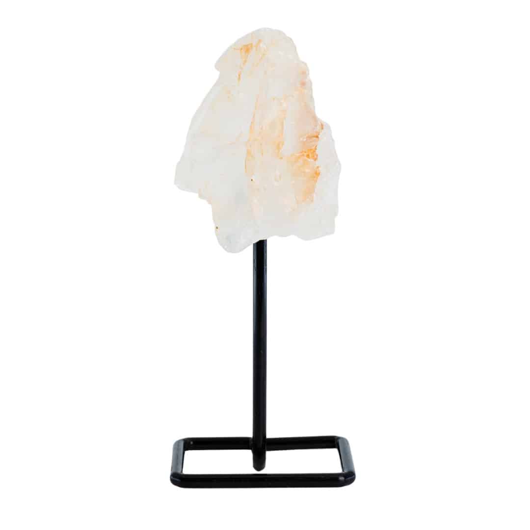 Cristal de Roche Brut sur Support Métallique - Purification (12 cm)