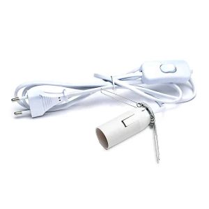 Câble Électrique avec Douille E14 pour Lampe à Sel