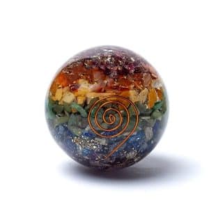 Boule d'Orgonite - Les 7 Chakras (5,5 cm)