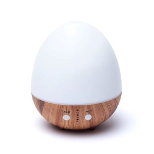 Diffuseur d'arômes ultrasonique 200ml, Ovale, Blanc, USB, Lumière LED