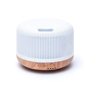 Diffuseur d'arômes ultrasonique 300 ml avec lumière LED - Plastique blanc