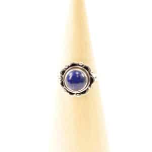 Bague Dakini en argent avec Lapis Lazuli, forgée à la main du Népal