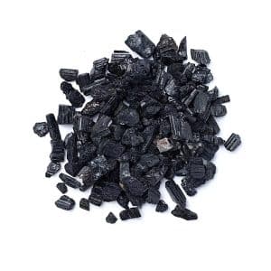 Éclats de Tourmaline Noire Brésilienne dans un Pot en Plastique Recyclé