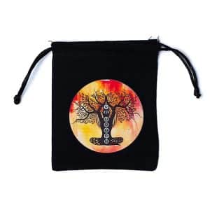 Sac cadeau en coton avec impression Arbre de Vie d'Inde