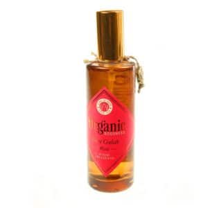 Spray de Chambre Biologique Rose dans une Bouteille Brune Sawahasa, 280g