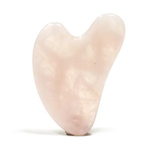 Outil de massage Gua Sha en quartz rose pour une peau saine - 45g