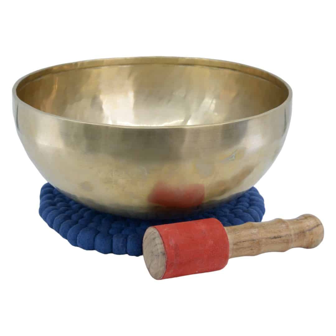 Ensemble de bols chantants avec maillet et coussin - Fait main - 30 cm