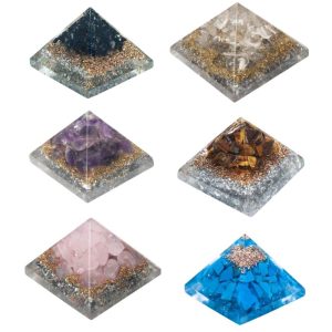 Ensemble de mini pyramides d'orgonite - Lot