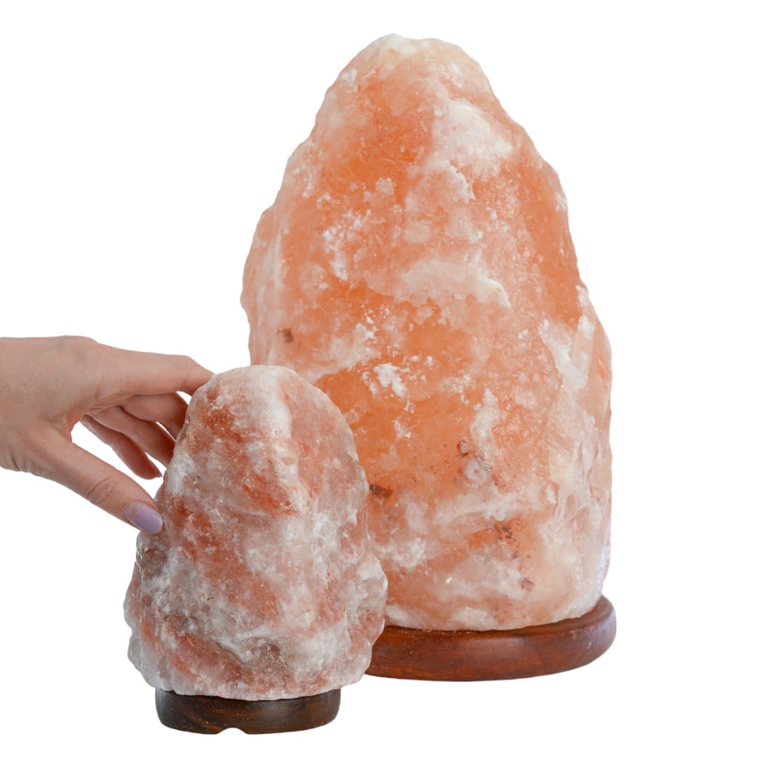 Petite et Grande Lampe de Sel de l'Himalaya (1-2 kg & 12-18 kg)