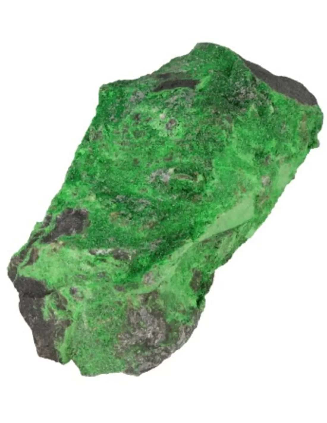 Cristal d'Uvarovite sur roche mère pour la prospérité et la richesse