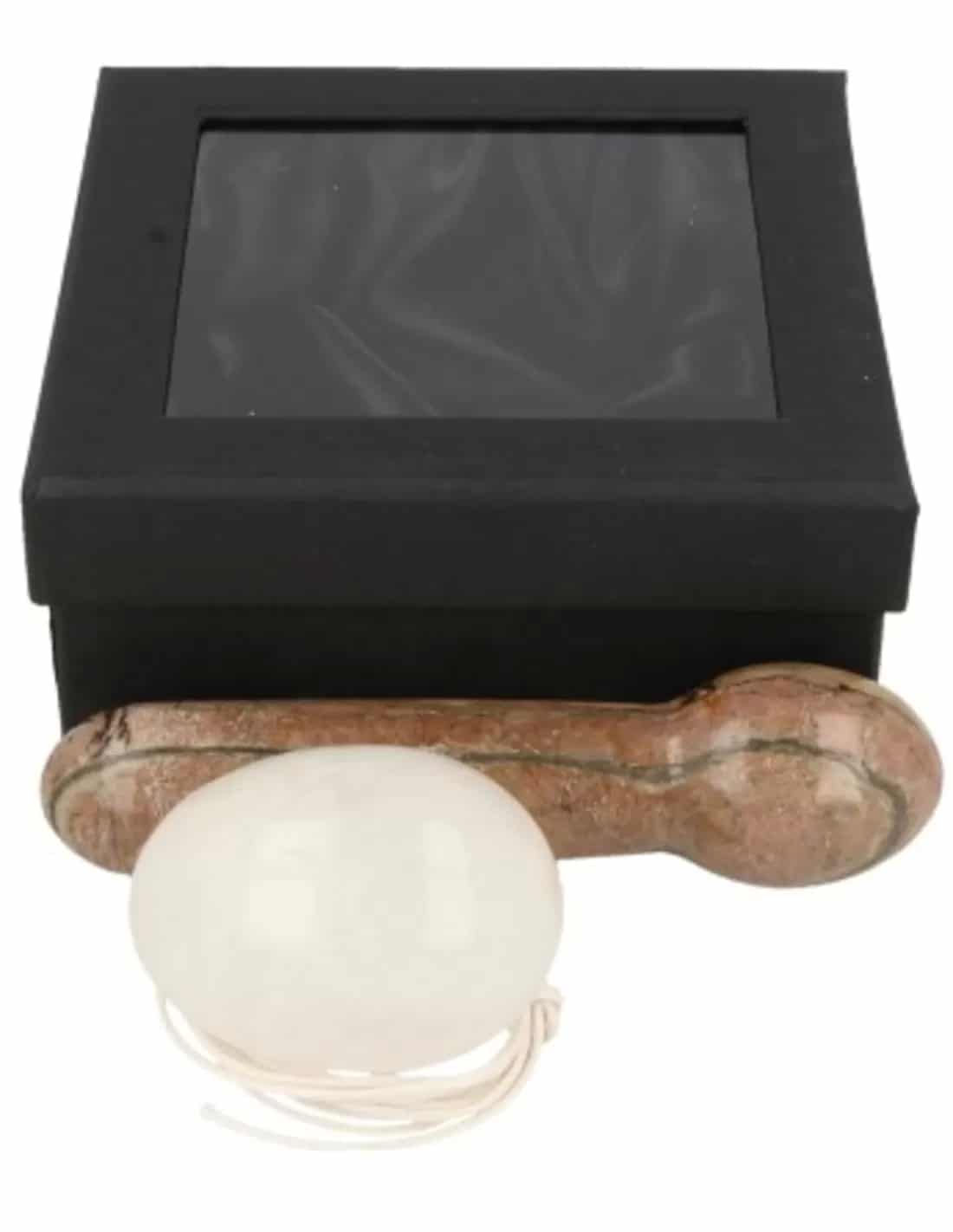 Œuf de Yoni en Cristal de Roche et Bâton de Massage pour l'Équilibre Intérieur et l'Harmonie