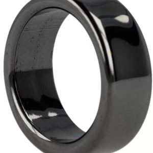 Bague en hématite Taille 20 Largeur 8 mm Magnétique Possible