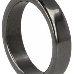 Bague en pierre précieuse hématite taille 16 large bande