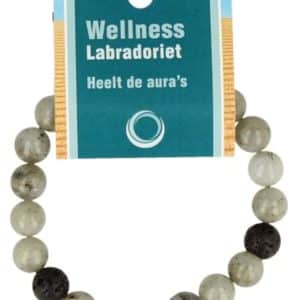 Bracelet Powerbead en Labradorite pour Hommes avec Perles Intercalaires en Pierre de Lave