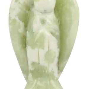 Jade Serpentine Ange Debout Amour de Soi Chakra du Cœur Effet Purifiant