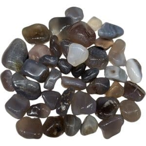 500 grammes d'agates grises roulées du Brésil