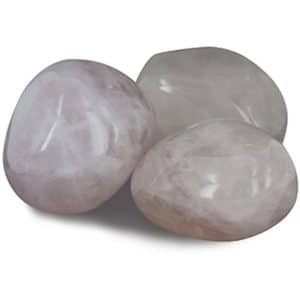 Quartz rose pierres roulées qualité B 100 grammes du Brésil