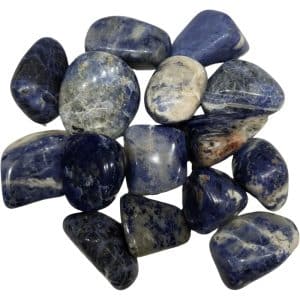 Sodalite brésilienne pierres roulées 500 grammes semi-précieuse