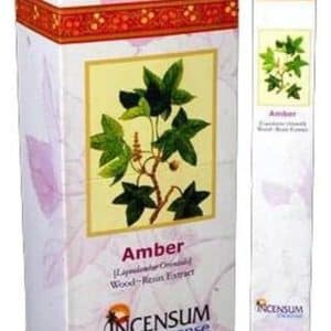 Amber Encens Naturel Indien Boîte 24 Paquets