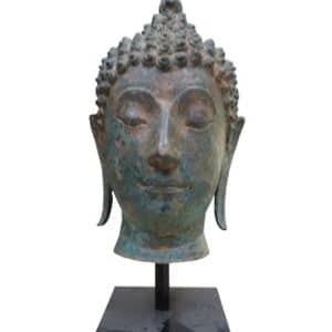 Tête de Bouddha en bronze Poids 8,345 kilos