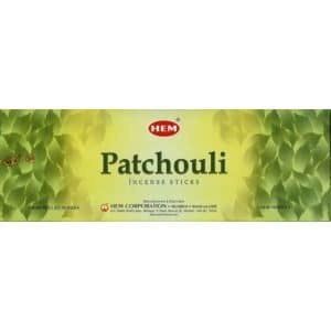 Patchouli Hexa Paquet 20 Bâtonnets - Ancrant, Aphrodisiaque, Antidépresseur, Répulsif à Insectes