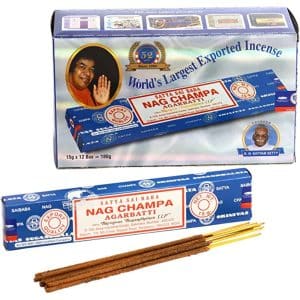 Encens Nag Champa original le plus vendu dans le monde entier 100 bâtonnets emballage rectangulaire