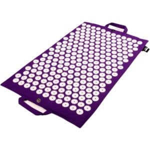 Tapis d'acupression violet pour la détente et le soulagement des maux de tête, de la fatigue et de la raideur