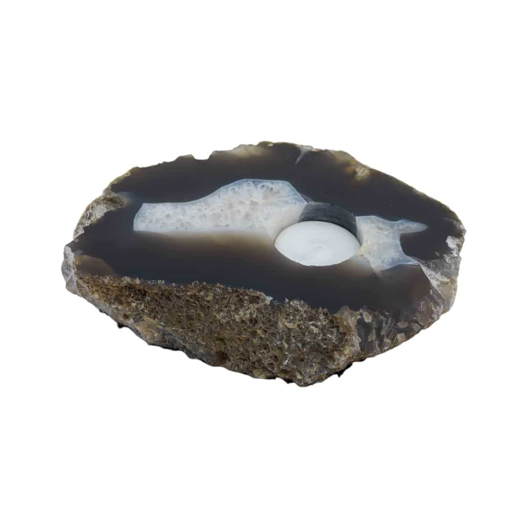 Porte-Bougie Agate (environ 600 ~ 1000 grammes)