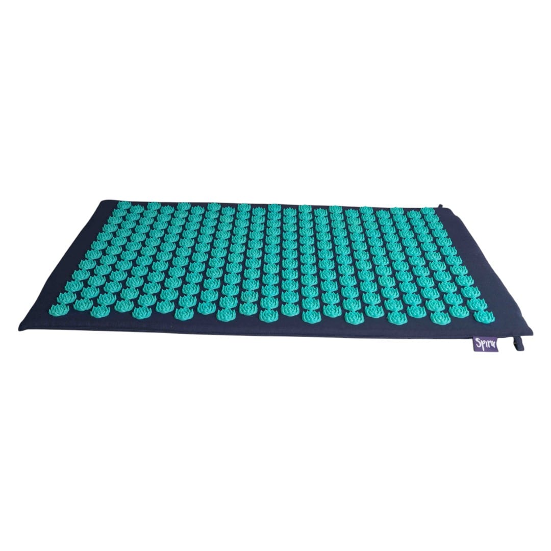 Tapis à Clous Bleu Lotus Shakti en Coton